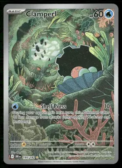 Clamperl 195/182 Illustration Rare Destined Rivals Pokemon Near Mint - Image 1