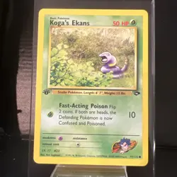 Koga's Ekans Gym Challenge 77/132 1st Edition Pokemon TCG - Image 1