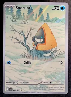 2026 Pokemon - Snorunt 188/182 - ILLUSTRATION RARE HOLO - Paradox Rift - English - Image 1