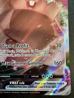 Greedent VMAX - ULTRA RARE - SWSH08: Fusion Strike 218/264 - 2021 Pokemon - Image 3