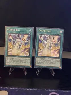 Yu-Gi-Oh! 2-Card Lot Golden Rule Spell BLMR-EN035 1st Ed English - Image 1