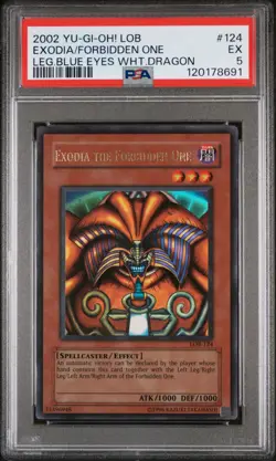 2002 #124 EXODIA THE FORBIDDEN ONE PSA 5 - Image 1