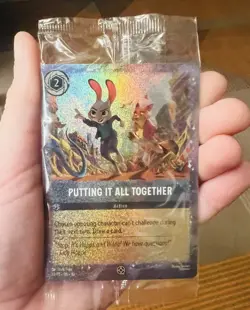 Zootopia 2 Lorcana Exclusive Promo Card Movie Putting It All Together New Sealed - Image 1
