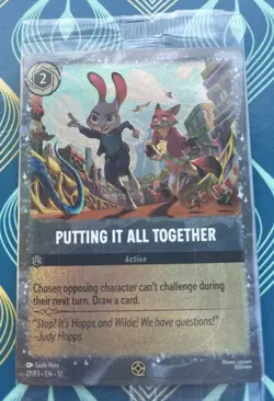 Zootopia 2 Lorcana Exclusive Promo Card Movie Putting It All Together New Sealed - Image 1