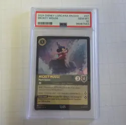 Ravensburger Disney Lorcana D23 Promo Mickey Mouse Playful Sorcerer #07 PSA 10 - Image 1