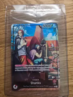 One Piece Shanks Leader Promo Card PSA Magazine Exclusive, OP09-001, Sealed - Image 1