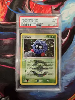 PSA 9 MINT TANGELA REVERSE HOLO FIRE RED LEAF GREEN POKEMON CARD 30/112 - Image 3