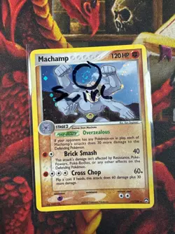 *HEAD SWIRL* Machamp 11/108 EX Power Keepers 2007 Vintage Holo Rare pokemon card - Image 1