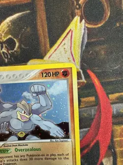 *HEAD SWIRL* Machamp 11/108 EX Power Keepers 2007 Vintage Holo Rare pokemon card - Image 5