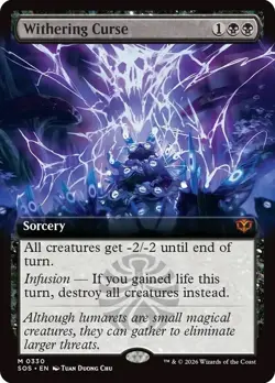 Withering Curse Extended Art Secrets of Strixhaven NM MTG - Image 1