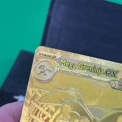 Pokemon Chaos Rising Mega Greninja Ex Mega Hyper Rare 122/086 English Gold TCG - Image 3