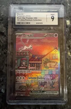 Pokemon Mew EX SVP 053 CGC Mint 9 Black Star Promo 151 Ultra Premium Collection - Image 1