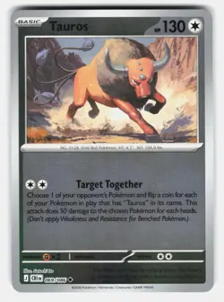 TAUROS ( CRI 069/086 ) REVERSE HOLO - Pokemon - 2026 ITO NM/M - Image 1