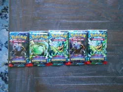 Pokemon TCG Scarlet & Violet Twilight Masquerade Booster Pack Lot (5) English - Image 1