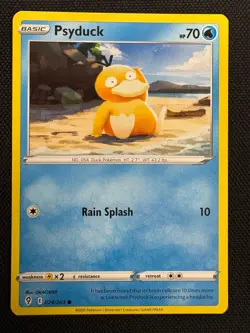 Pokemon TCG Psyduck 024/203 Common Non Holo Evolving Skies - Image 1