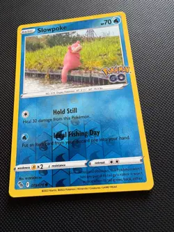 Reverse Holo Slowpoke 019/078 Common Pokemon GO Near Mint - Image 2