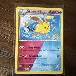 Pokemon TCG Azumarill Steam Siege 77/114 Regular Uncommon - Image 1