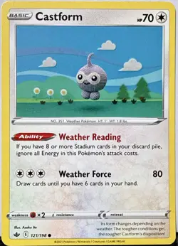Castform 121/198 Common Chilling Reign Pokemon NM/M - Image 1