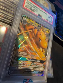 2019 POKEMON SUN & MOON UNIFIED MINDS #152 DRAGONITE GX PSA 10 - Image 4
