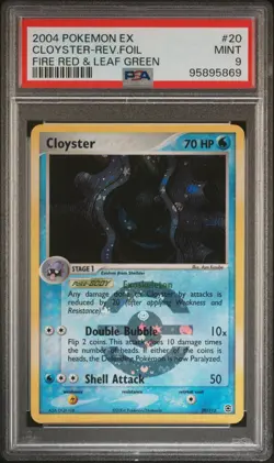 CLOYSTER REVERSE FOIL | PSA 9 | 2004 POKEMON EX FIRE RED & LEAF GREEN #20 - Image 1