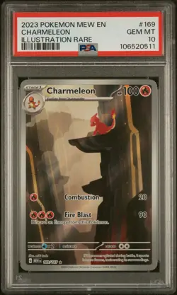 2023 Pokemon 151 Charmeleon #169 Illustration Rare PSA 10 GEM MINT - Image 1