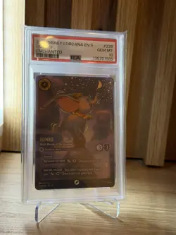 Disney Lorcana Dumbo Ninth Wonder of the Universe Fabled Enchanted #228 PSA 10. - Image 1