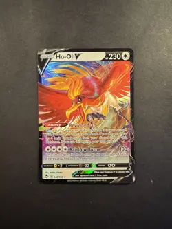 Ho-Oh V Ultra Rare SWSH12: Silver Tempest #140/195 [Near Mint] Pokemon TCG - Image 1