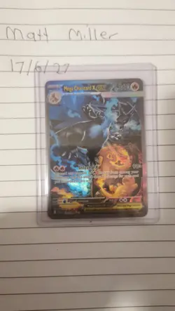 Mega Charizard X EX 125/094 SIR Phantasmal Flames Pokemon Card - Image 1