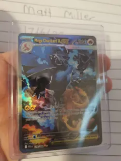 Mega Charizard X EX 125/094 SIR Phantasmal Flames Pokemon Card - Image 2