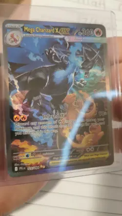 Mega Charizard X EX 125/094 SIR Phantasmal Flames Pokemon Card - Image 3