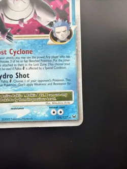 2009 Pokemon TCG Platinum Palkia G LV.X Holo Ultra Rare Card 125/127 LP - Image 5