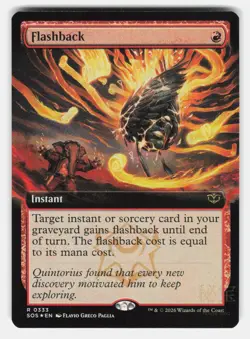 FLASHBACK (EXTENDED ART) FOIL - Magic: The Gathering - PAGLIA NM/M - Image 1