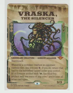 MAGIC OUTLAWS OF THUNDER JUNCTION | VRASKA, THE SILENCER | SHOWCASE FOIL | - Image 1