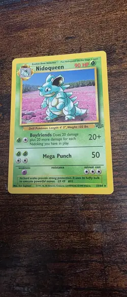 Nidoqueen 23/64 Rare Jungle Pokemon Lightly Played - Image 1