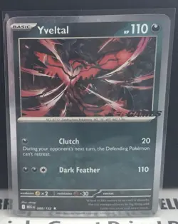Yveltal 088/132 EB Games Stamped Promo | Mega Evolution | Pokemon TCG - Image 1