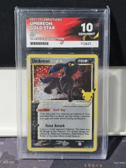 Umbreon Gold Star 17/17 -Celebrations- Pokemon TCG- ACE 10 Perfect Sub Grades - Image 1