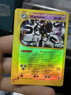 #2 Magneton 22/147 Aquapolis 2002 Reverse Holo Rare Vintage E-Series Pokemon - Image 3