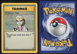 Professor Oak 88/102 Base Set Unlimited Uncommon Sugimori Lightly Played - Image 1