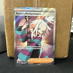 Roxie’s Performance 112/086 Chaos Rising Full Art Pokemon Near mint ships fast - Image 1