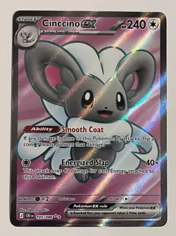Cinccino ex - 105/086 - ME04: Chaos Rising (CRI) Ultra Rare NM Pokemon - Image 4