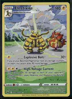 Electivire GG08/GG70 Holo Crown Zenith Galarian Gallery Pokemon NM - Image 1