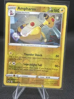 Ampharos 049/198 Reverse Holo Rare Pokemon TCG Chilling Reign Near Mint - Image 1