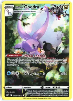 Hisuian Goodra GG21/GG70 Holo Crown Zenith Galarian Gallery Pokemon NM - Image 1