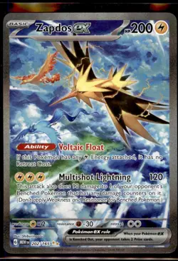 Pokemon TCG - Zapdos ex - Special Illustration Rare SV: Scarlet & Violet 151 202 - Image 1