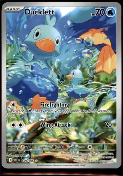 Pokemon TCG - Ducklett - Illustration Rare SV: White Flare 109/086 NM - Image 1