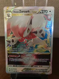 Pokemon TCG Lost Origin Hisuian Zoroark VSTAR 147/196 Ultra Rare Holo NM/M! - Image 1