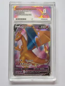 Pokemon TCG Charizard v SWSH050 Black Star Promo ETB Ace 8 NM Mint - Image 1