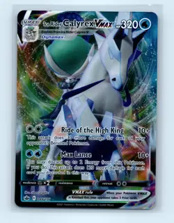 Pokemon tcg SWSH06: Chilling Reign Ice Rider Calyrex VMAX Near Mint or Better - Image 1