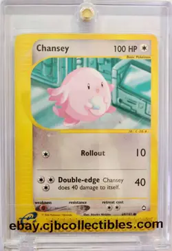 Pokemon CHANSEY 69/147 Aquapolis - Played 🍒 - Image 1