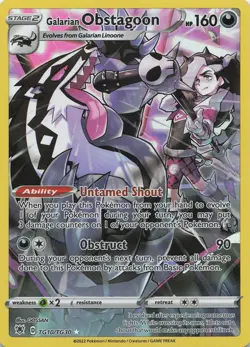 Galarian Obstagoon TG10/TG30 Holo Astral Radiance Trainer Gallery Pokemon NM - Image 1